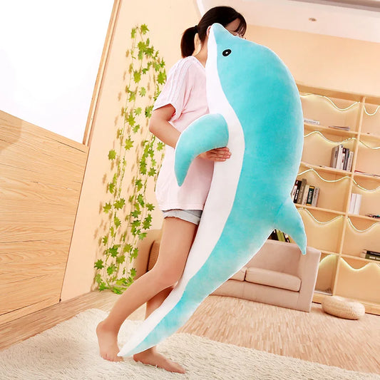 Giant Dolphin Stuffed Animal PillowNap
