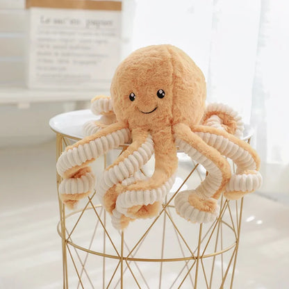 Giant Octopus Plush Pillow Orange PillowNap