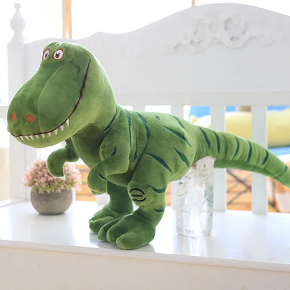Giant T-Rex Dinosaur Plush Pillow Green PillowNap