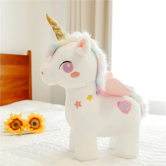 Stuffed Unicorn Toy Pink PillowNap