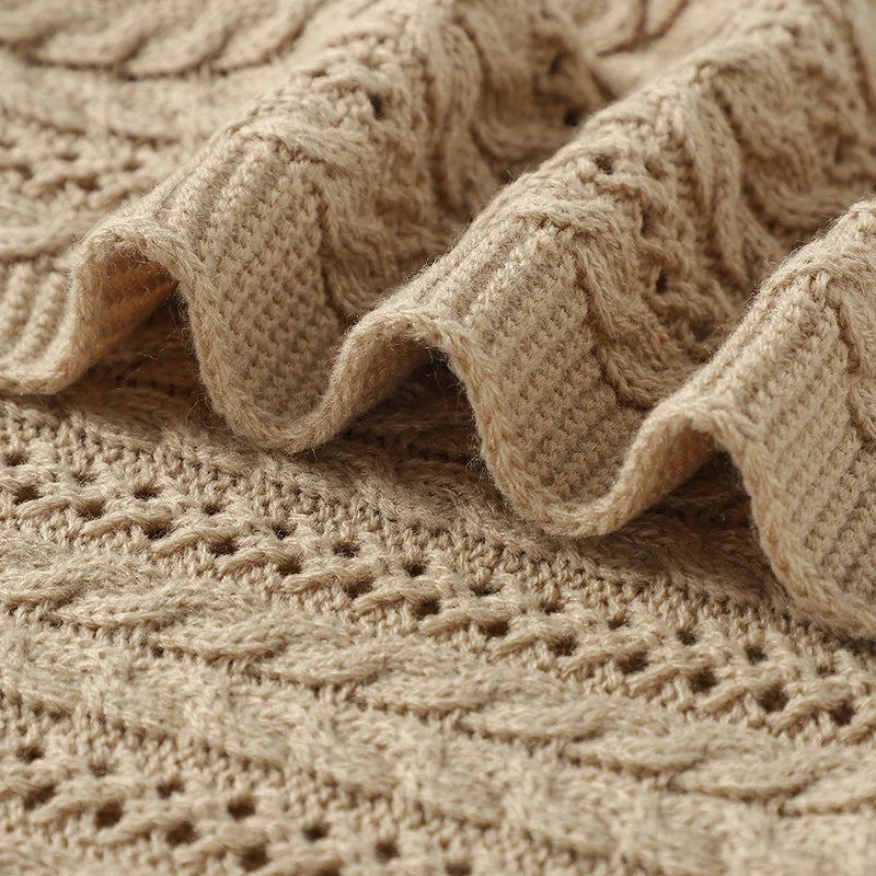 Knitted Newborn Baby Blanket PillowNap