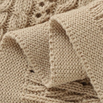 Knitted Newborn Baby Blanket PillowNap