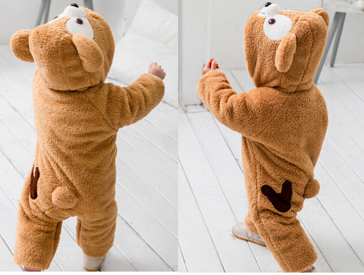 One-Piece Baby Bear Jumpsuit Light Brown PillowNap