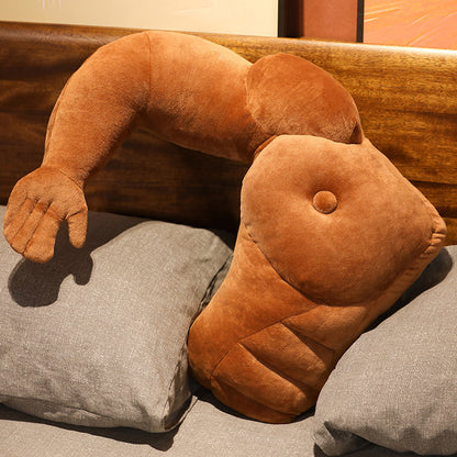 Muscle Boyfriend Pillow Dark Brown - Left Arm PillowNap
