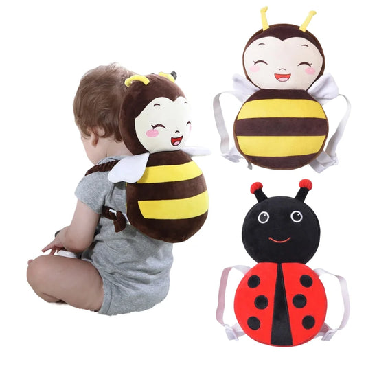 Cute Bee and Ladybug Baby Head Protector Backpack