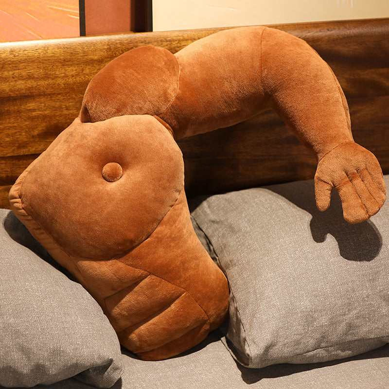 Muscle Boyfriend Pillow Dark Brown - Right Arm PillowNap