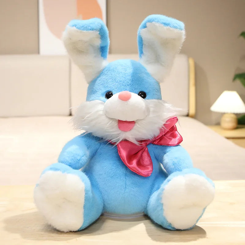 Easter Bunny Stuffed Animal Blue PillowNap
