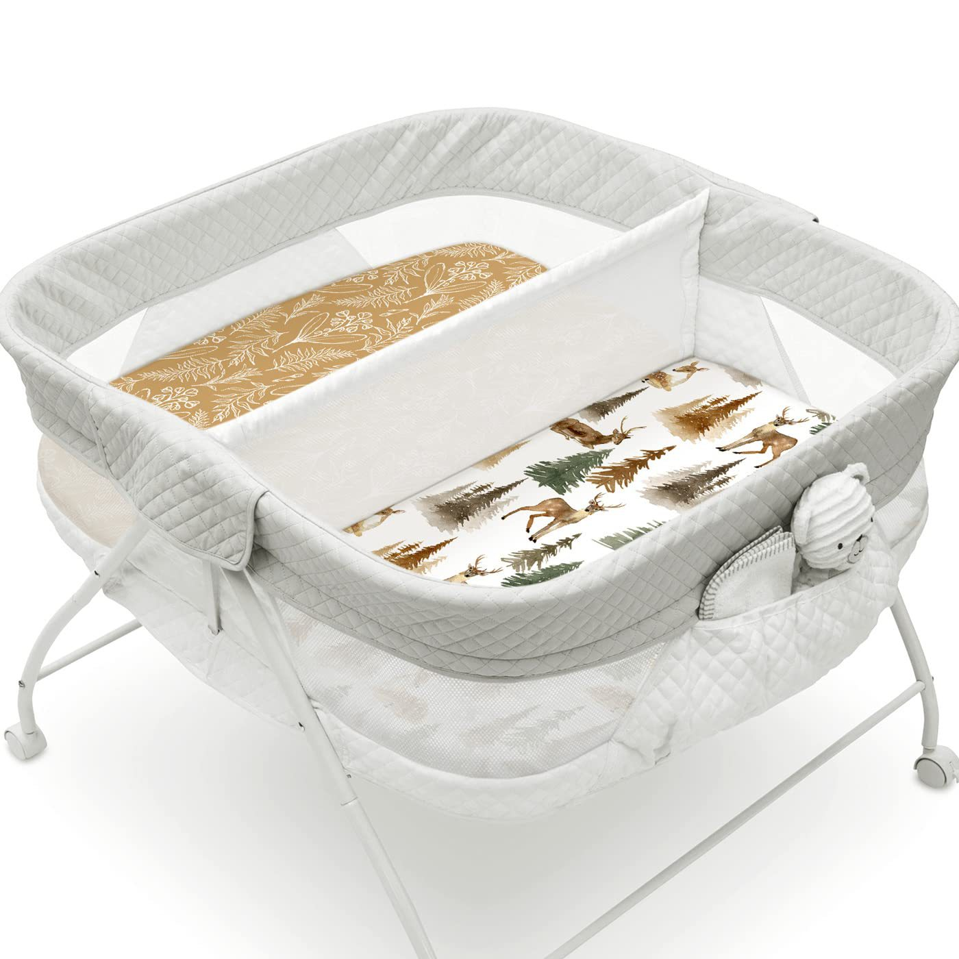 Fitted Baby Moses Basket Sheets PillowNap