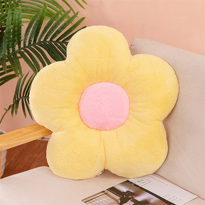 Plush Small Lumbar Flower Pillow PillowNap