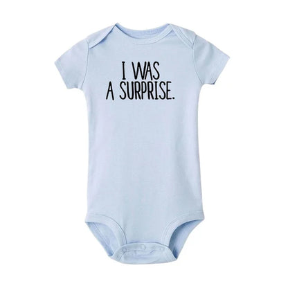 I Was Planned and I Was A Surprise Twins Bodysuits Surprise-Blue PillowNap