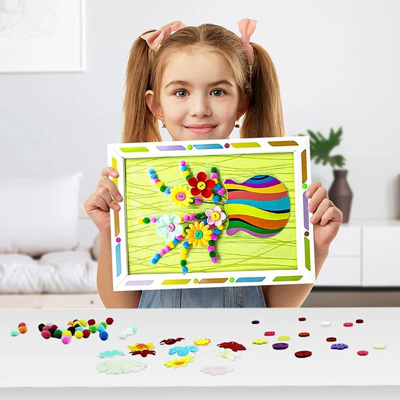 Shop 3D Flower Embossing Kit Photo Frame For Kids