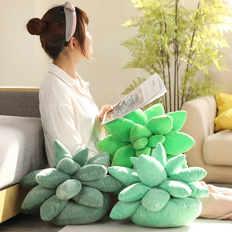Plush Succulent Pillow PillowNap