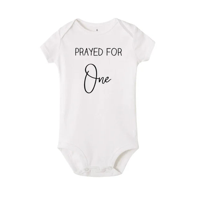 Prayed for One Blessed With Two Twins Bodysuit White-One PillowNap
