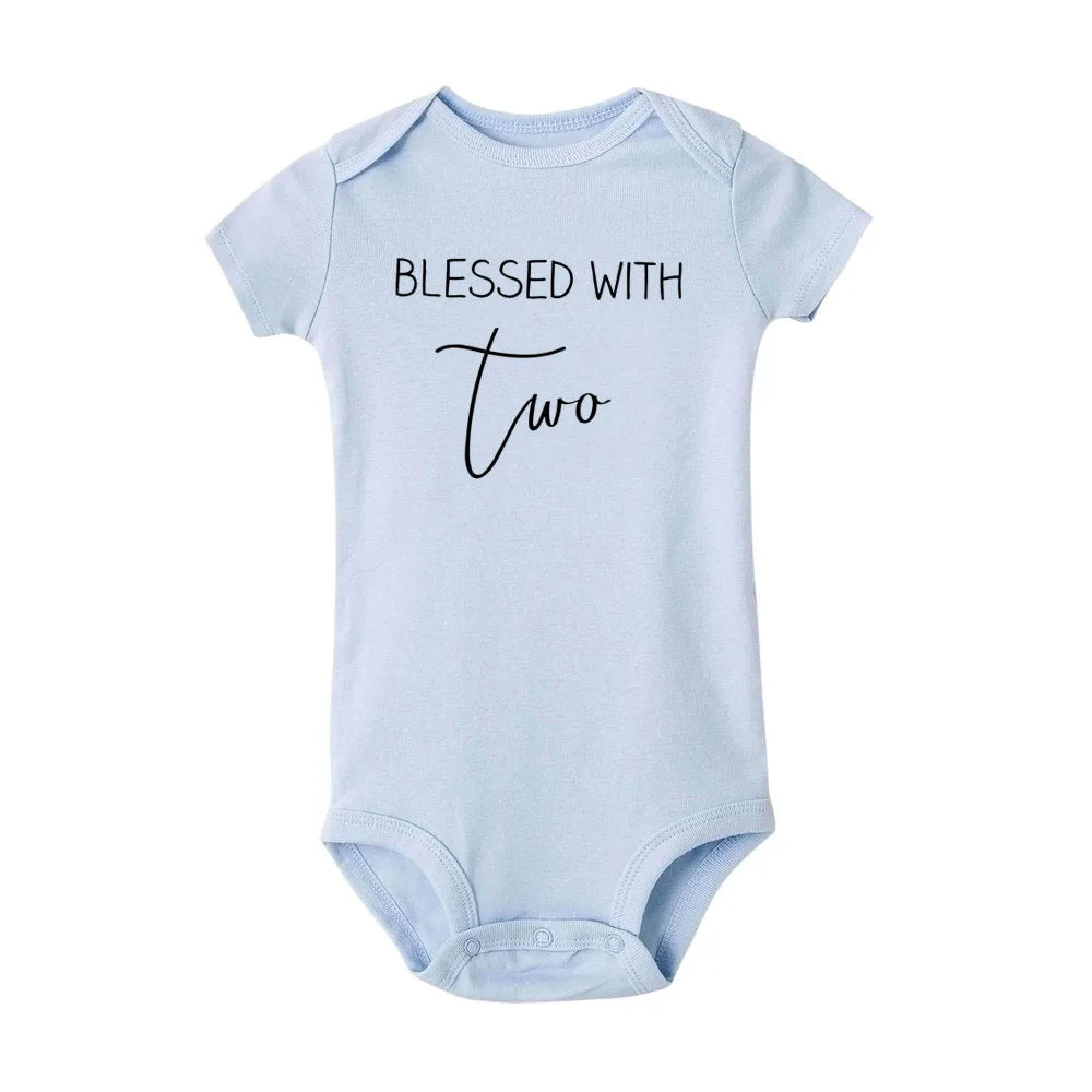Prayed for One Blessed With Two Twins Bodysuit PillowNap