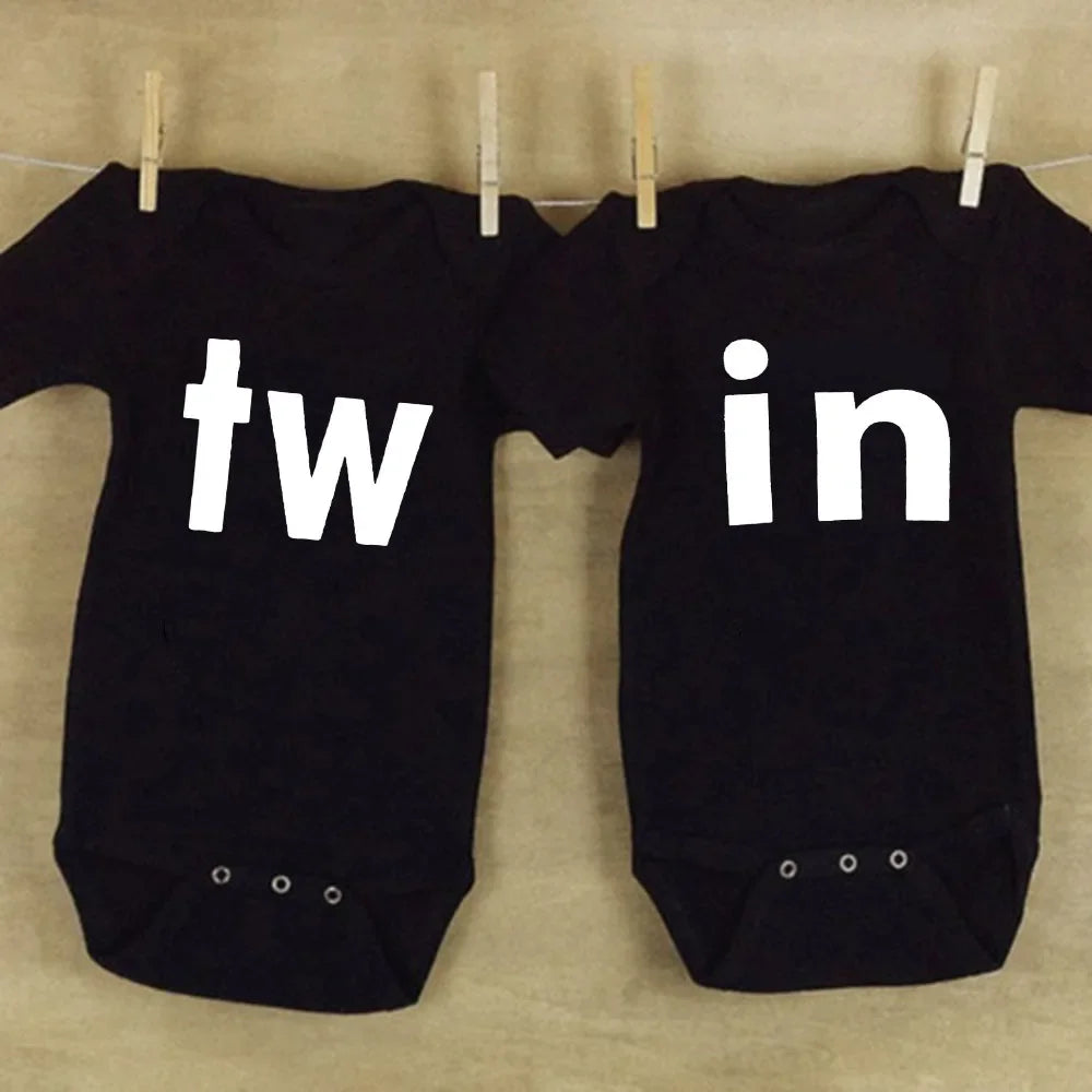 TW & IN Letter Print Twins Outfit PillowNap