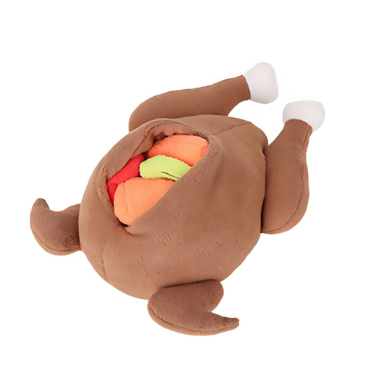 Stuffed Turkey Plush Toy For Dogs PillowNap