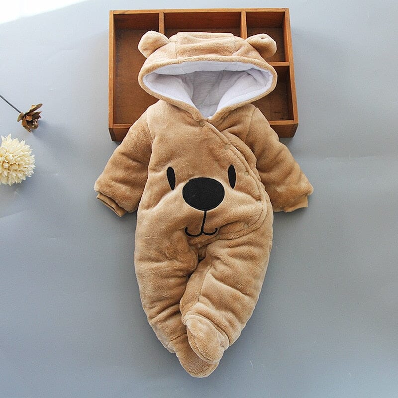 Fluffy Teddy Bear Baby Romper PillowNap – PillowNap™