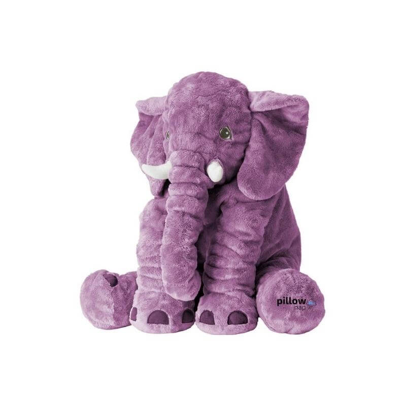 Giant Elephant Pillow Purple Small 40CM / 15.8" PillowNap