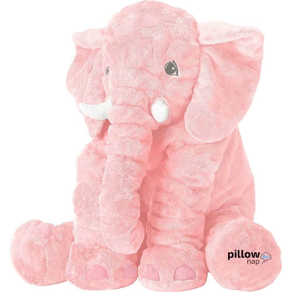 Giant Elephant Pillow Pink Large 60CM / 23.7" PillowNap