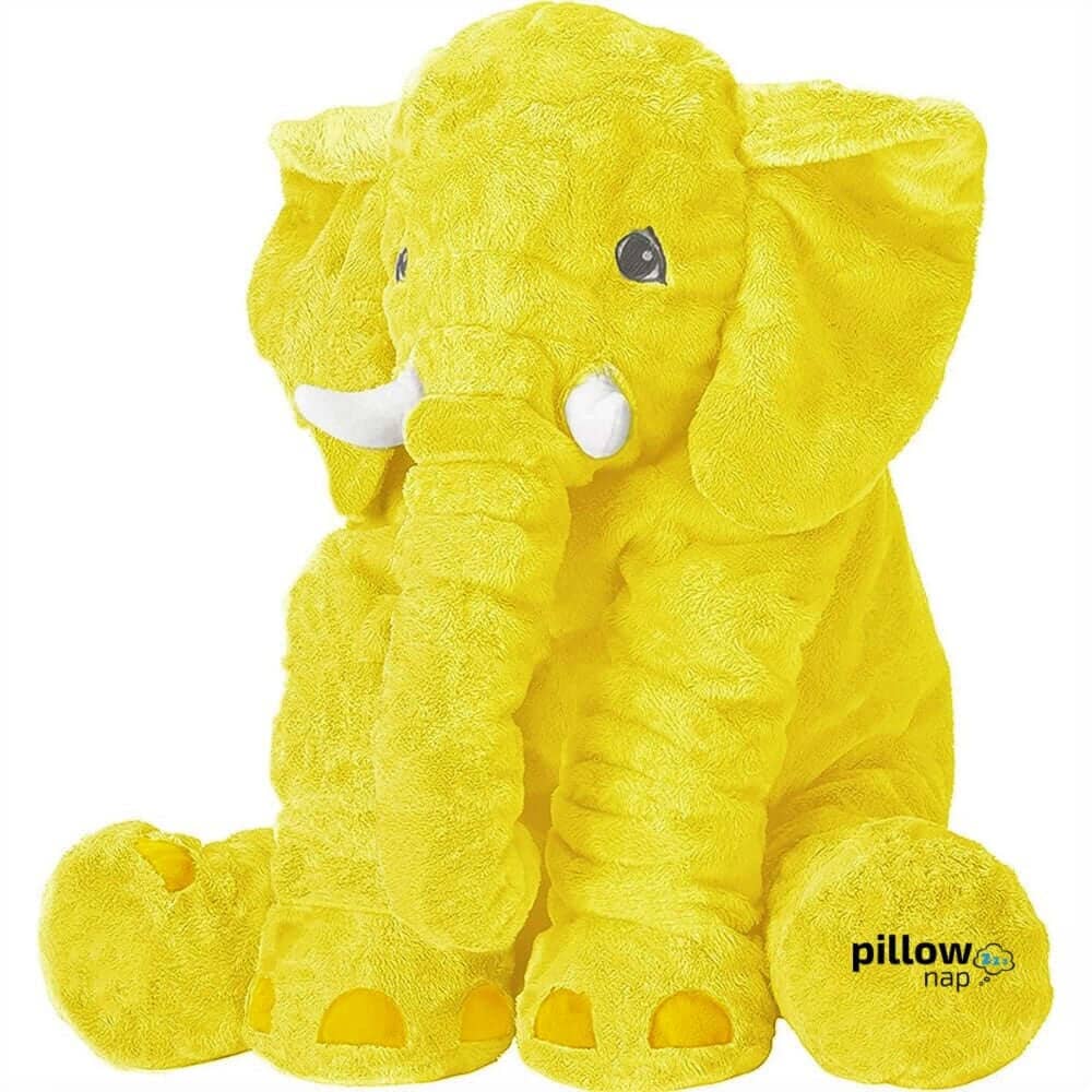 Giant Elephant Pillow Yellow Large 60CM / 23.7" PillowNap