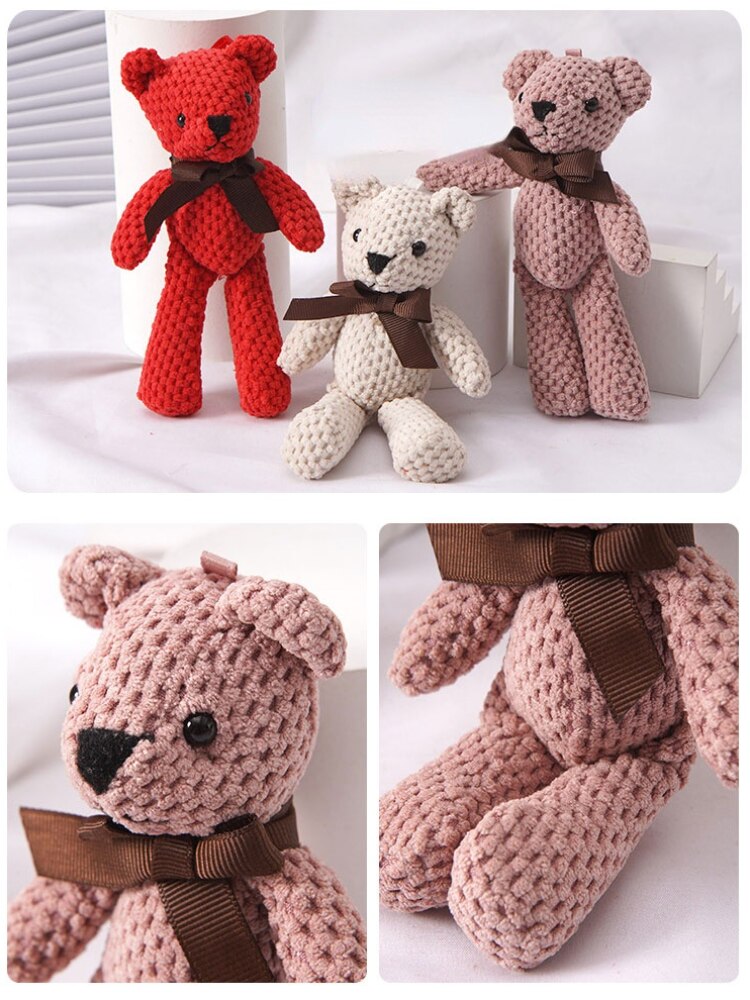 Handmade Knitted Teddy Bear PillowNap