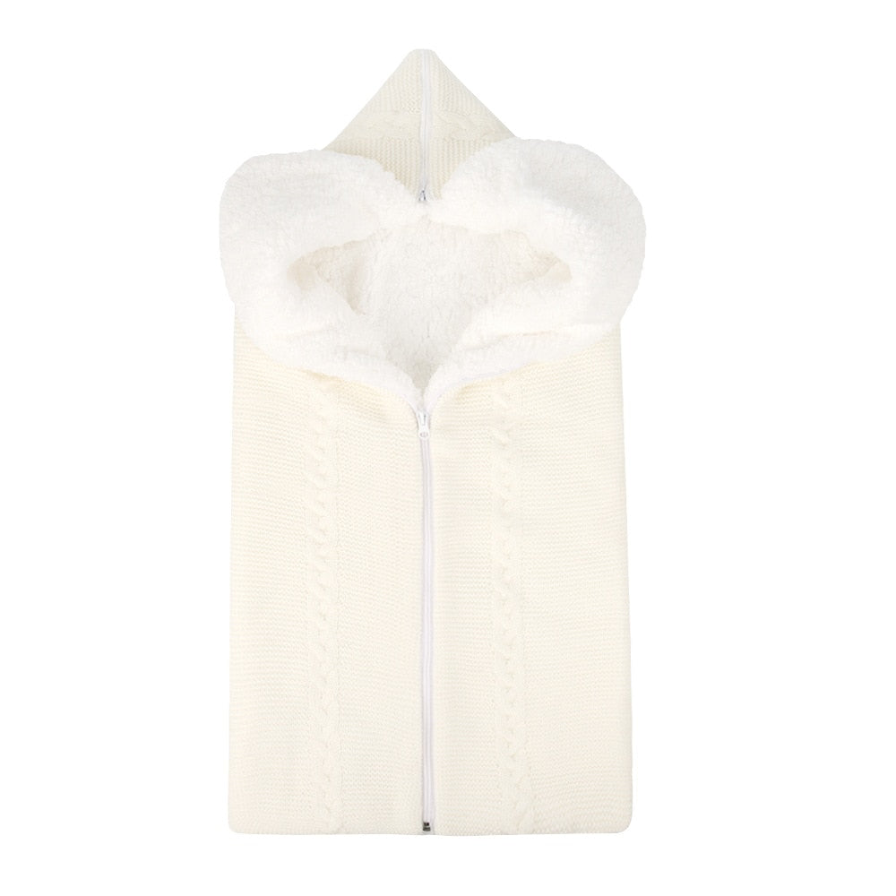 Handmade Newborn Sleeping Bag Cream White PillowNap