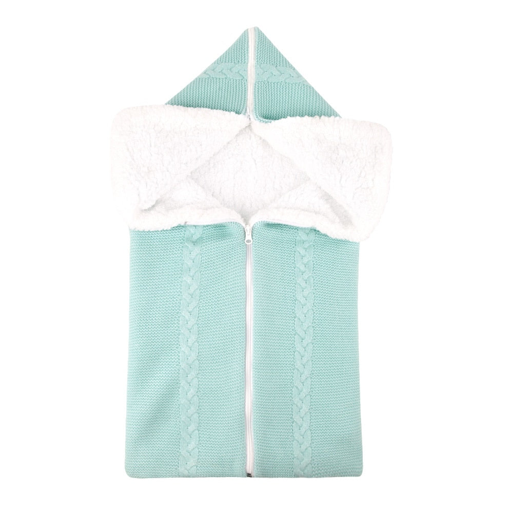 Handmade Newborn Sleeping Bag Turquoise PillowNap