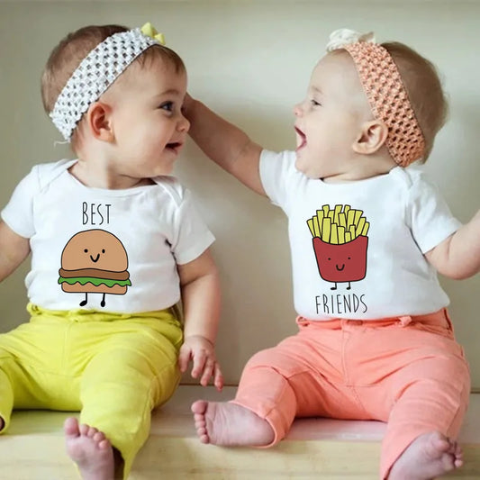 Cute & Funny Twin Outfits Ideas For Newborns