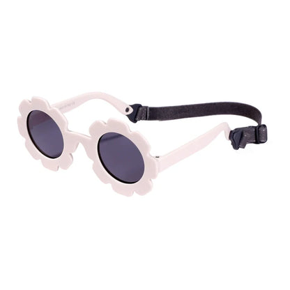 Polarized Newborn Baby Sunglasses With Strap Beige PillowNap