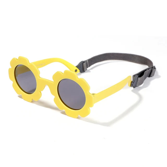 Polarized Newborn Baby Sunglasses With Strap Yellow PillowNap