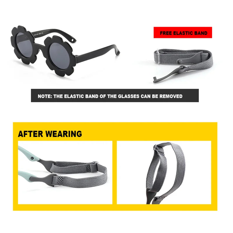 Polarized Newborn Baby Sunglasses With Strap PillowNap