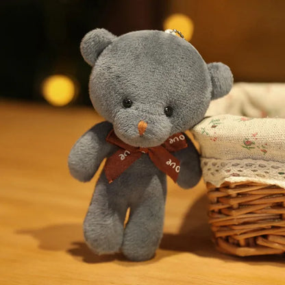 10 pcs Mini Teddy Bear Stuffed Animals 11-12cm Grey PillowNap