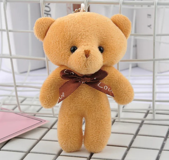 10 pcs Mini Teddy Bear Stuffed Animals 11-12cm Light Brown PillowNap