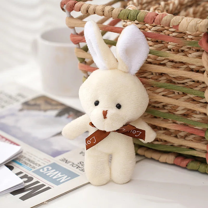 10 pcs Mini Stuffed Rabbits White PillowNap