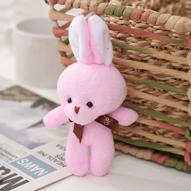 10 pcs Mini Stuffed Rabbits Pink PillowNap