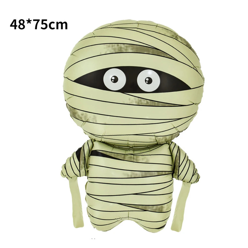 135 pcs Halloween Mummy Bat Spider Balloon Set PillowNap