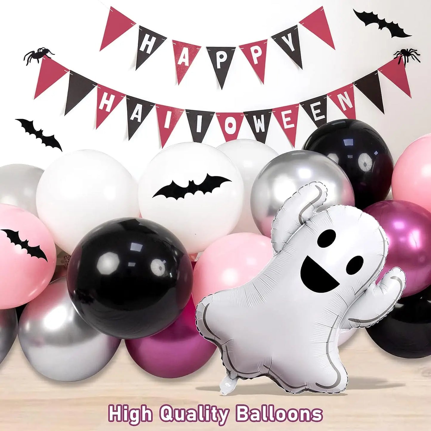 174pcs Spooky Pinkish Balloon Set PillowNap