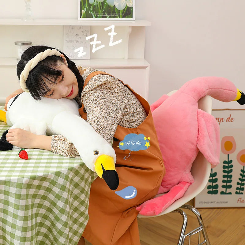 Giant Flamingo Stuffed Amimal PillowNap