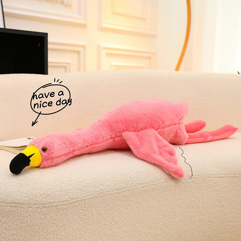 Giant Flamingo Stuffed Amimal PillowNap