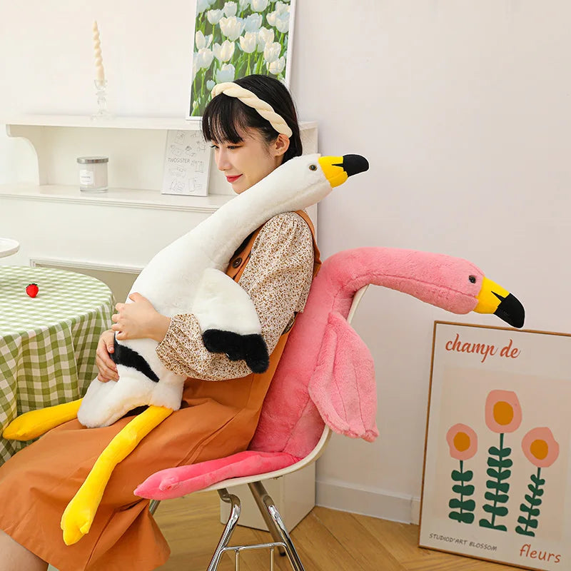 Giant Flamingo Stuffed Amimal PillowNap