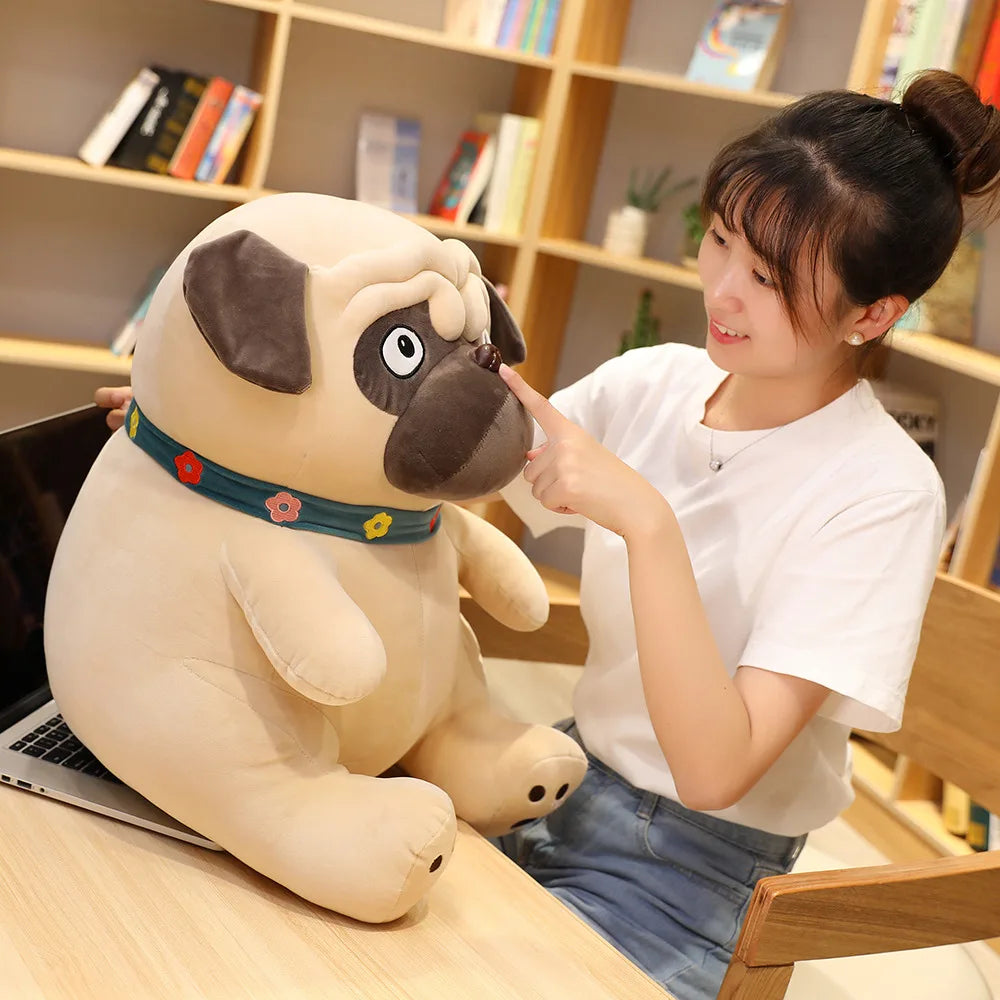Realistic Pug Stuffed Animal PillowNap
