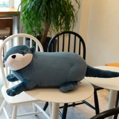 Otter Stuffed Animal Blue PillowNap