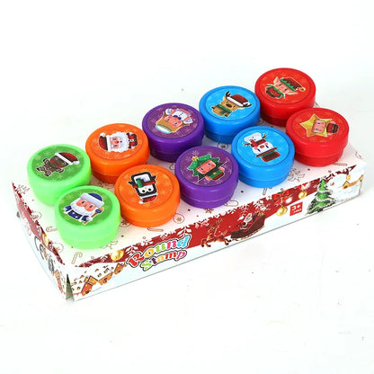 Assorted Stamps for Kids DIY M 10pcs Christmas B PillowNap