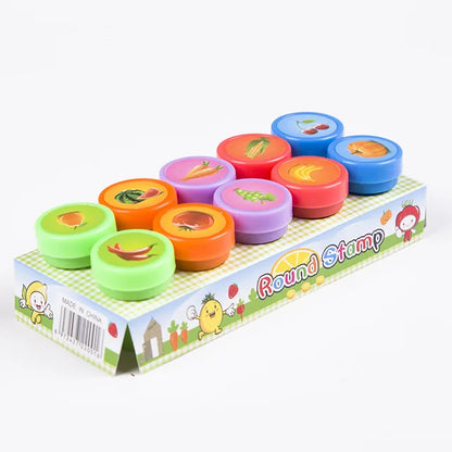 Assorted Stamps for Kids DIY H 10pcs Fruit PillowNap