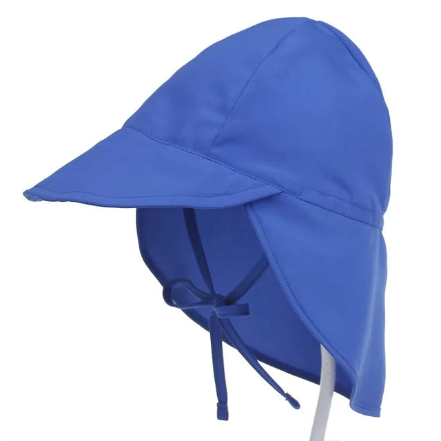 Baby Sun Hat Blue One Size (48-54cm) PillowNap