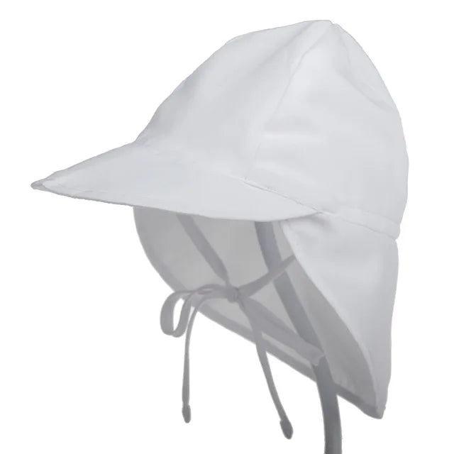 Baby Sun Hat White One Size (48-54cm) PillowNap