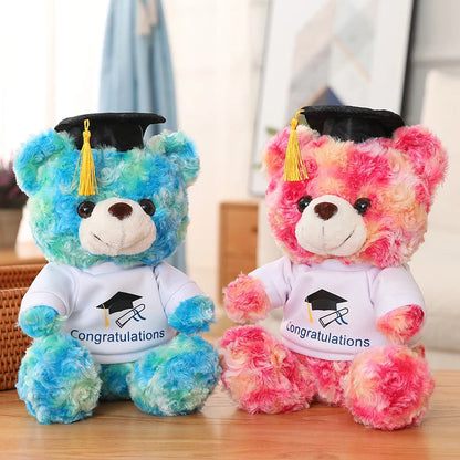 Cute Dr. Bear Plush Toy Graduation Gift PillowNap