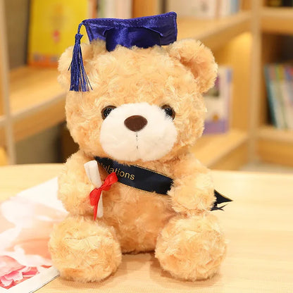 Cute Graduation Bear Gift Yellow Blue Hat PillowNap