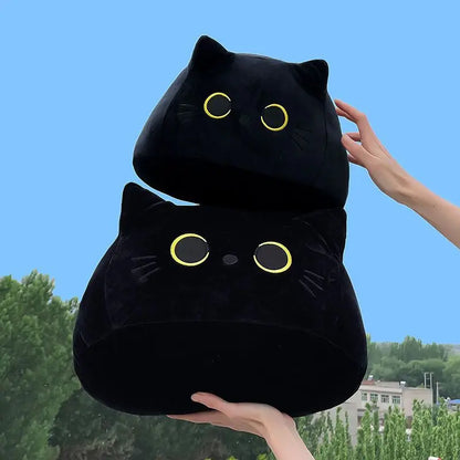 Black Cat Stuffed Animal Pillow PillowNap