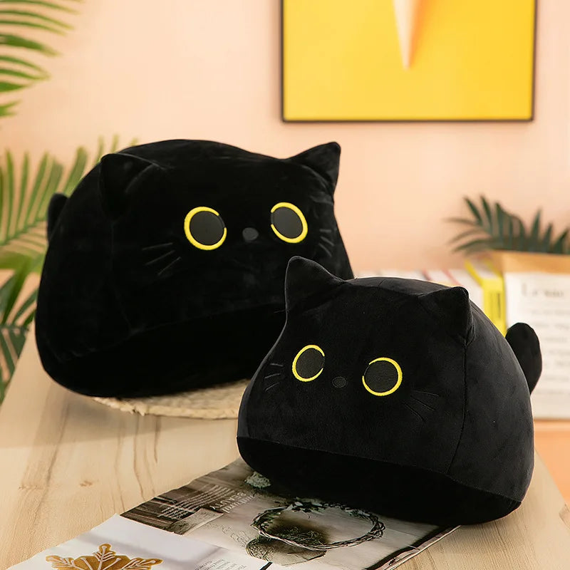 Black Cat Stuffed Animal Pillow PillowNap